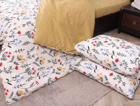 Двуспальный набор постельного белья 180*220 из Бязи "Gold" №151502AB Черешенка™