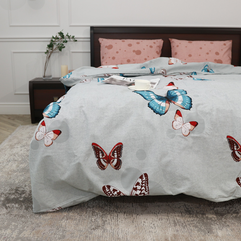 Двоспальний набір постільної білизни 180*220 із Бязі "Gold" №157689AB Черешенка™