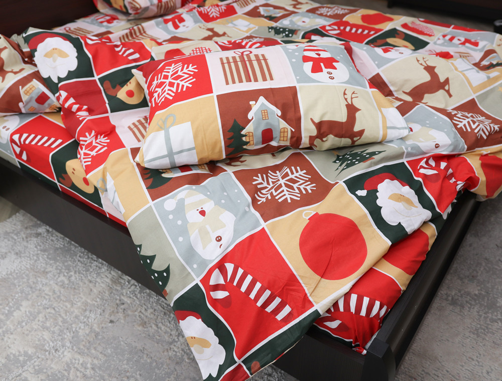 Двоспальний набір постільної білизни 180*220 із Бязі "Gold" №153478 Черешенка™