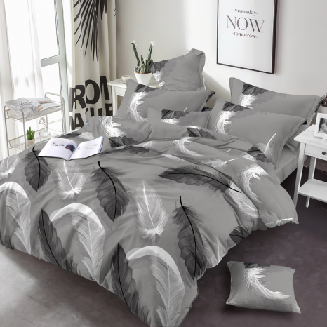 Ткань для постельного белья Бязь "Gold" Lux GL36701grey