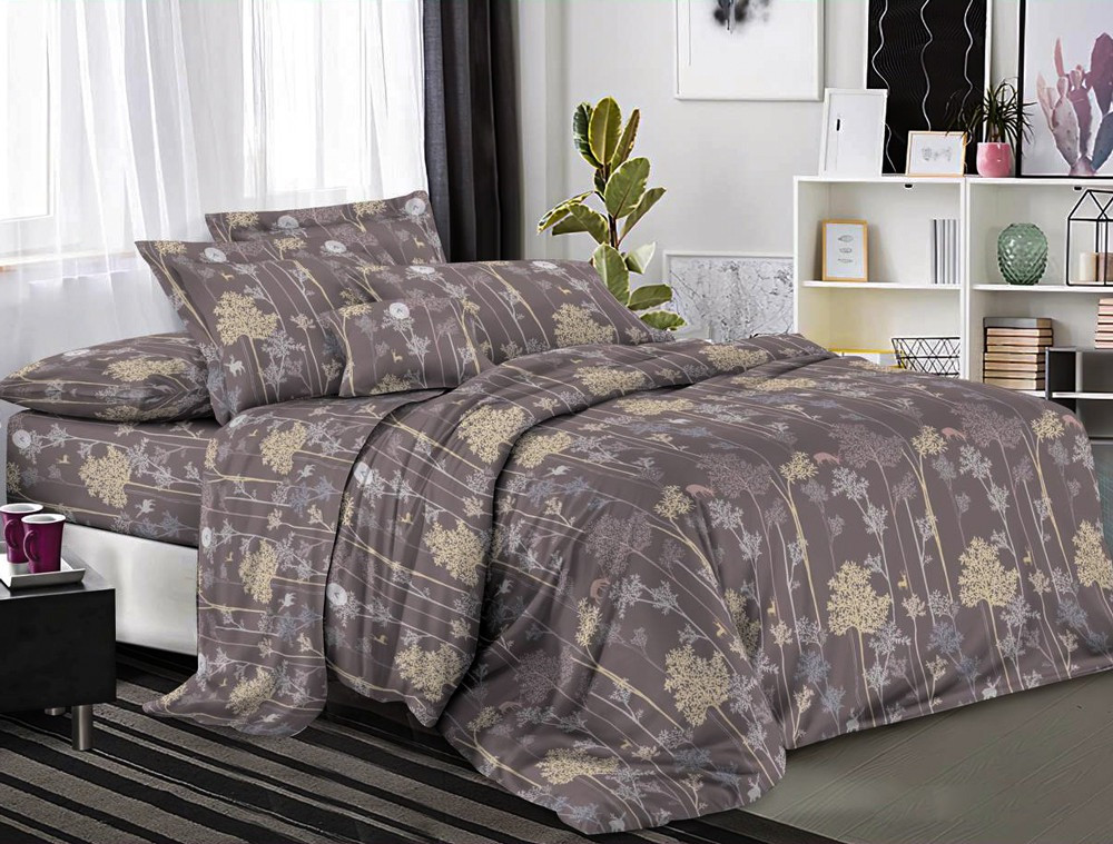 Двоспальний набір постільної білизни 180*220 із полікотону №202361 Черешенька™