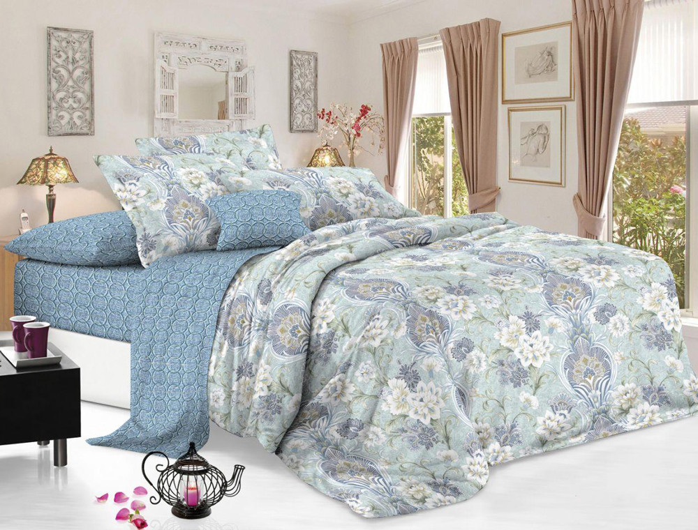 Сімейний набір постільної білизни із Сатину №1802AB Черешенка™