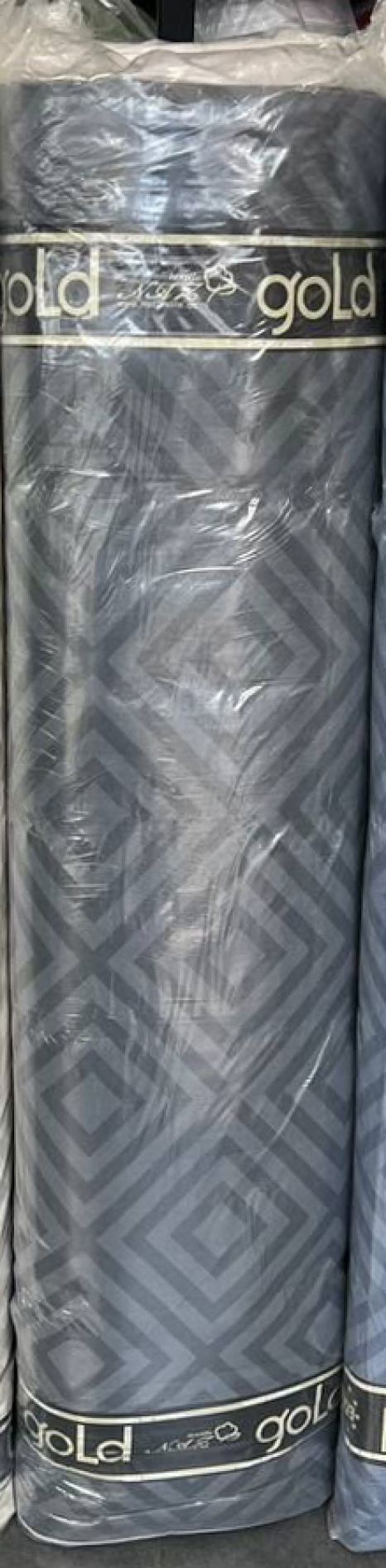 Тканина для постільної білизни Бязь "Gold" Lux ромби GL8118-graphite (50м)