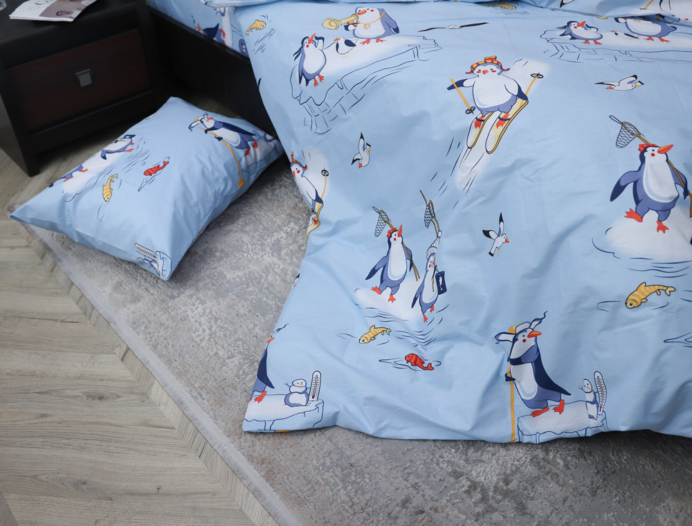 Полуторний набір постільної білизни 150*220 із Бязі "Gold" №615000 Черешенка™