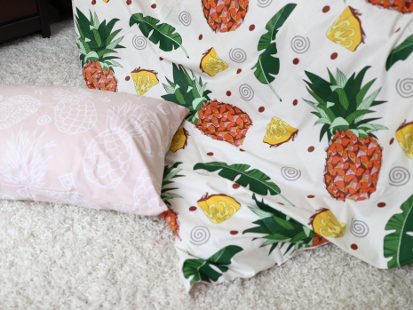 Сімейний набір постільної білизни із Бязі "Gold" №154250AB Черешенка™