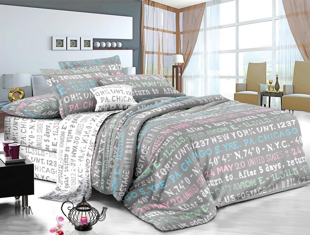 Сімейний набір постільної білизни із Ранфорсу №18683AB Черешенка™