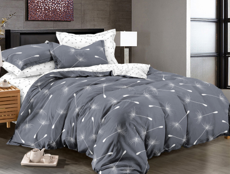 Євро-максі набір постільної білизни 200*220 із Сатину №1532AB Черешенка™