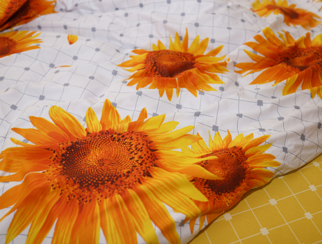 Сімейний набір постільної білизни із Сатину №809AB Черешенка™