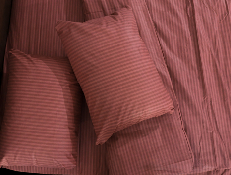 Полуторний набір однотонної постільної білизни 150*220 із Бязі "Gold" №153002 Черешенька™