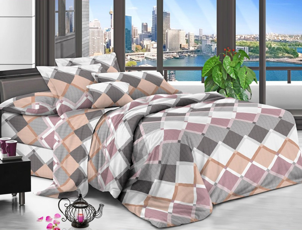 Полуторний набір постільної білизни 150*220 із полікотону №204760 Черешенька™