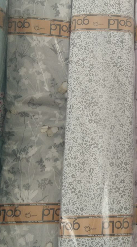 Ткань для постельного белья Бязь "Gold" Lux GL1881grey (A+B) - (50м+50м)