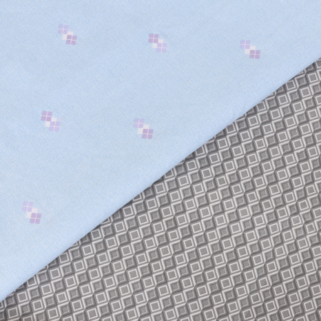 Ткань для постельного белья Бязь "Gold" Lux GL1899blue (A+B) - (50м+50м)