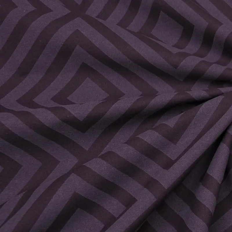 Простирадло на резинці (140*200*25) ромб сливовий №165