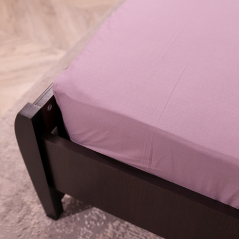 Простынь на резинке (90*200*25) фиолетовая №661038