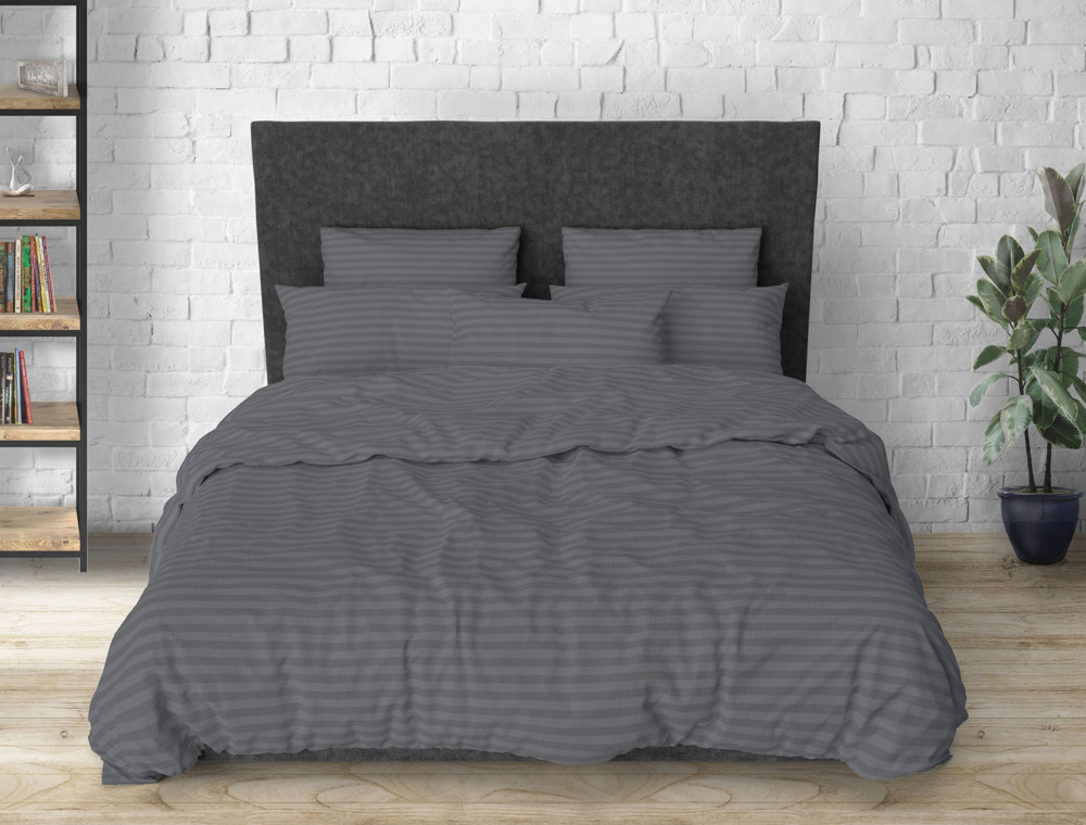 Двуспальный набор постельного белья 180*220 из Бязи "Gold" с простынью на резинке №1410026 Черешенка™