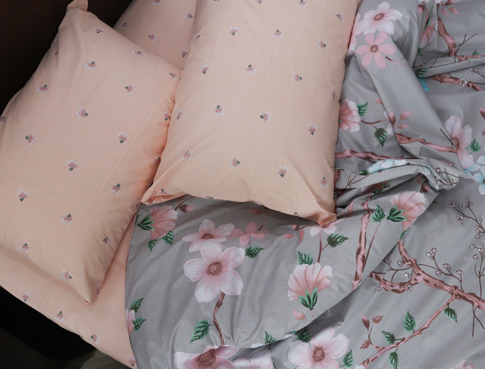 Полуторный набор постельного белья 150*220 из Бязи "Gold" №151901AB Черешенка™