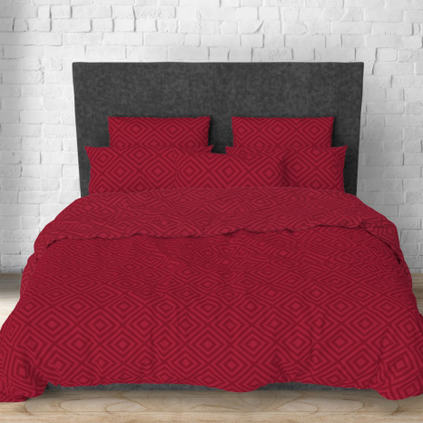 Тканина для постільної білизни Бязь "Gold" Lux з ромбами GL164romb (50м)