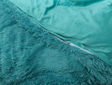 Евро-макси набор постельного белья 200*230 Плюш Травка №EL-03 Черешенка™