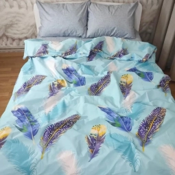 Тканина для постільної білизни Бязь "Gold" Lux GL1884blue