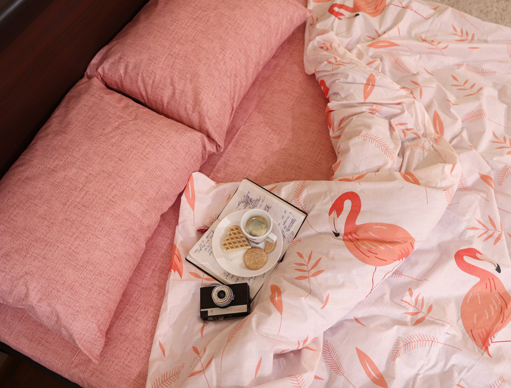 Двоспальний набір постільної білизни 180*220 із Бязі "Gold" №151267AB Черешенка™