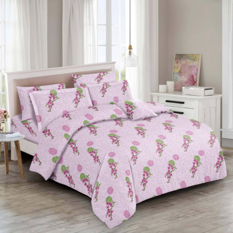 Ткань для постельного белья Бязь "Gold" Lux GL288pink