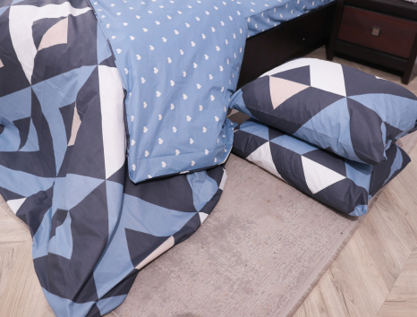 Двоспальний набір постільної білизни 180*220 із Бязі "Gold" №153111AB Черешенька™