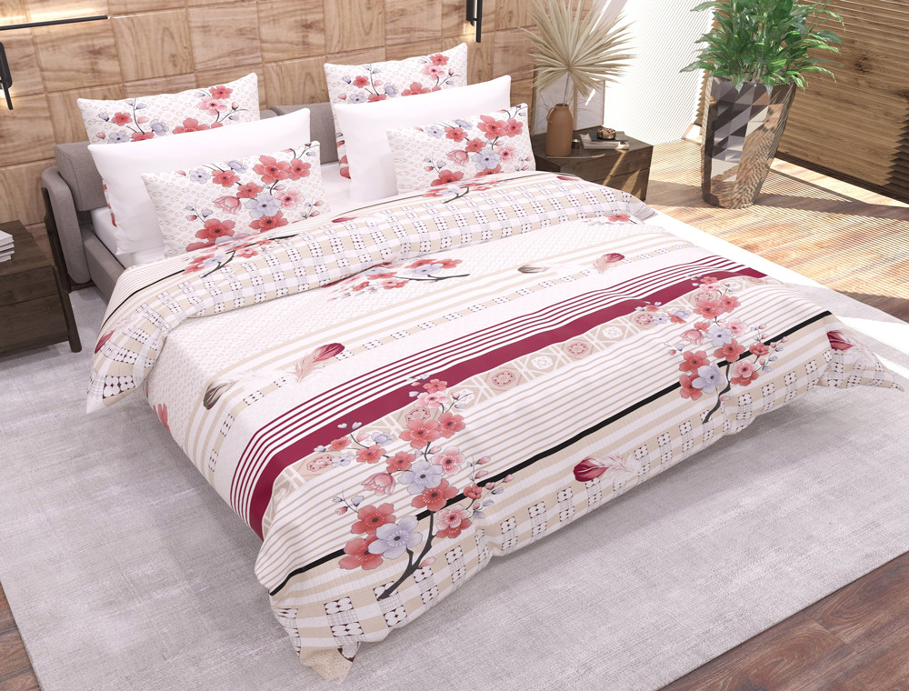 Тканина для постільної білизни Бязь "Gold" "Свіжі квіти" GLL4209