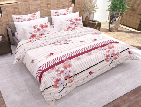 Тканина для постільної білизни Бязь "Gold" "Свіжі квіти" GLL4209