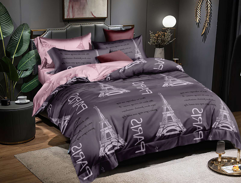 Сімейний набір постільної білизни із Сатину №3401AB Черешенка™