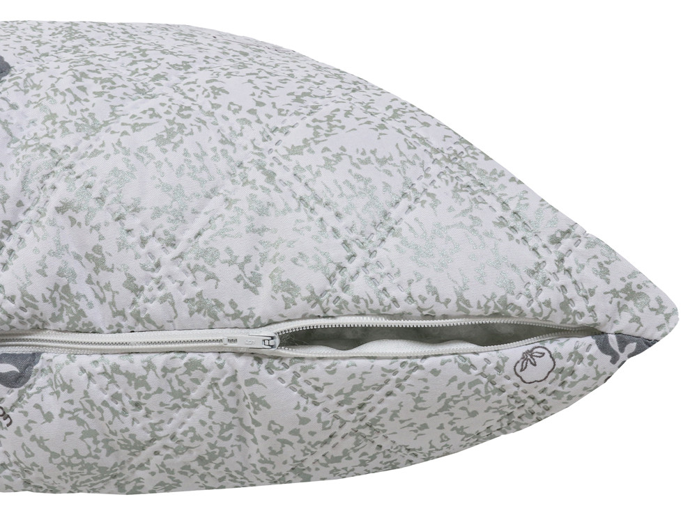 Подушка стьобана на блискавці 50*70 мікрофібра/холлофайбер №5070-4