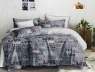 Семейный набор хлопкового постельного белья из Сатина №100AB Черешенка™