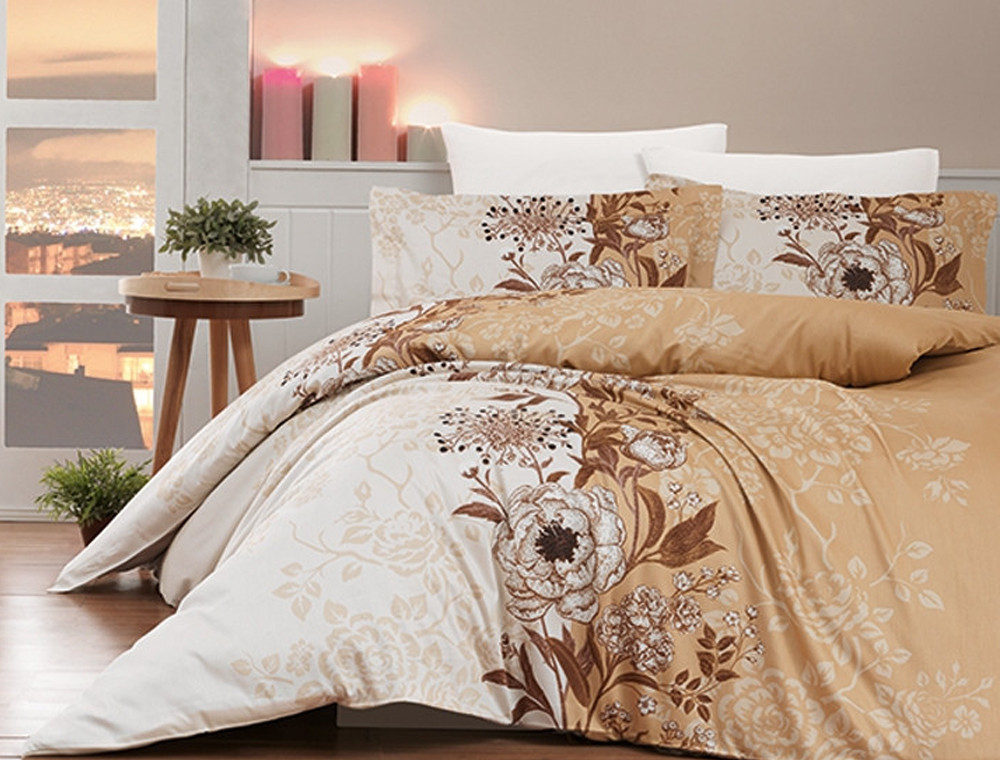Сімейний набір постільної білизни із Бязі "Gold" №15151 Черешенка™