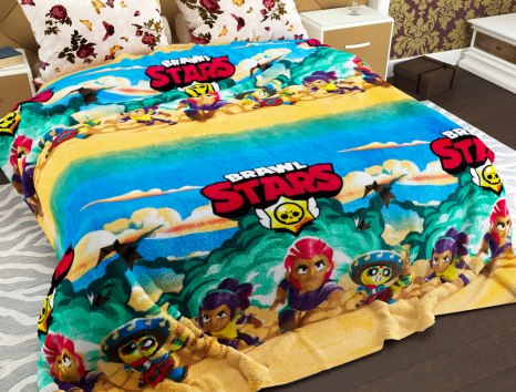 Полуторний флісовий плед №33664