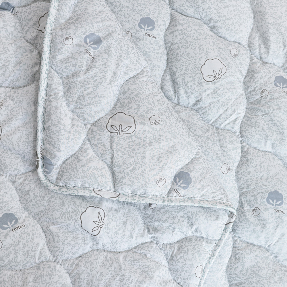 Полуторное одеяло микрофибра/холлофайбер (cotton)