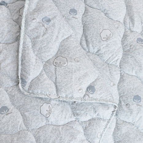 Полуторное одеяло микрофибра/холлофайбер (cotton)