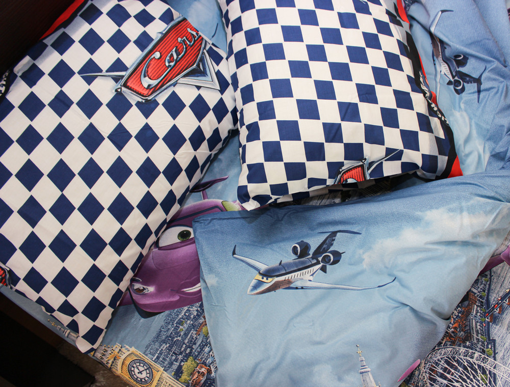 Полуторний набір постільної білизни 150*220 із Ранфорсу №1712389 Черешенка™