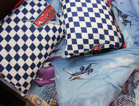 Полуторний набір постільної білизни 150*220 із Ранфорсу №1712389 Черешенка™