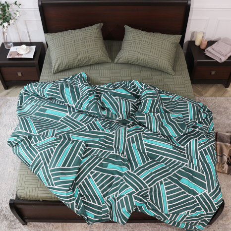 Полуторный набор постельного белья 150*220 из Бязи "Gold" №151925AB Черешенка™