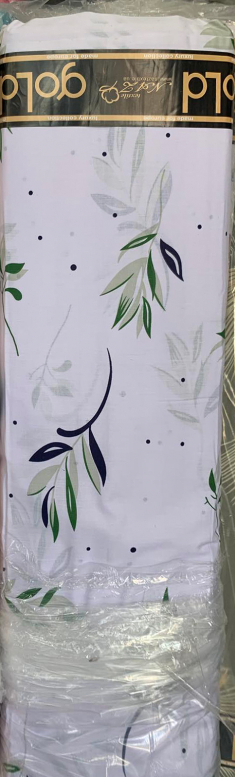 Тканина для постільної білизни Бязь "Gold" Lux GL8273white