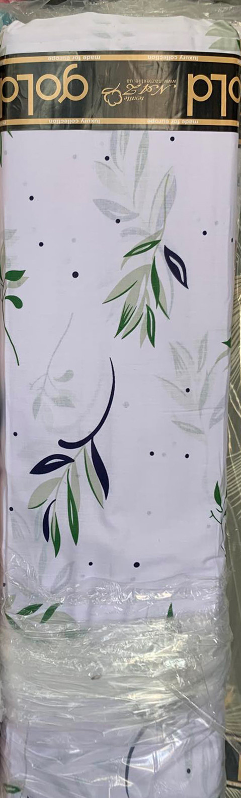 Тканина для постільної білизни Бязь "Gold" Lux GL8273white