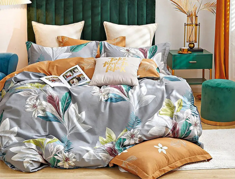 Евро макси набор постельного белья 200*220 из Сатина №44215AB Черешенка™