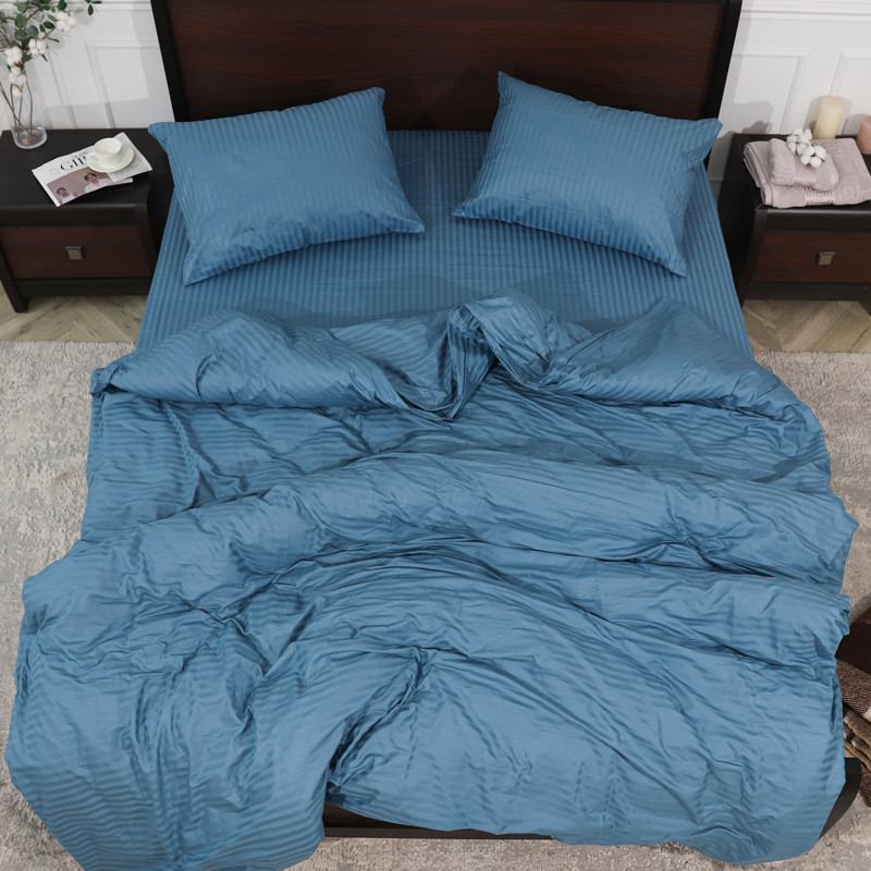 Евро макси набор постельного белья 200*220 из Страйп Сатина №544220