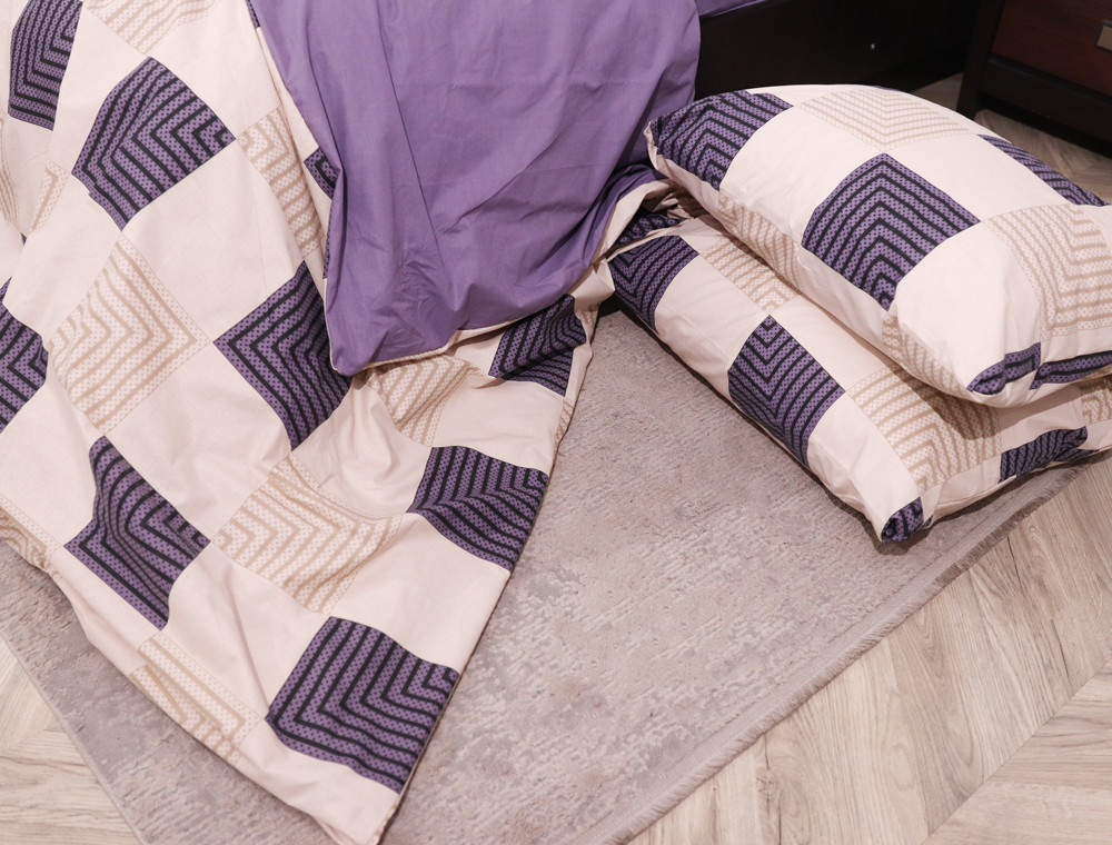 Сімейний набір постільної білизни із Бязі "Gold" №151052AB Черешенька™