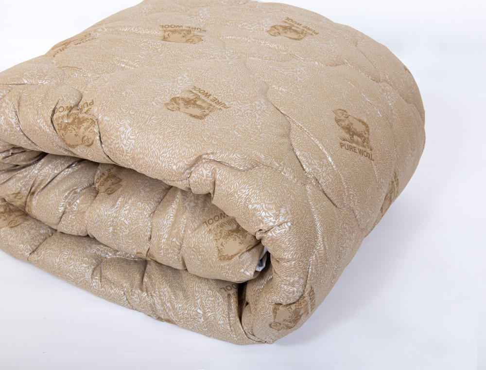 Євро ковдра мікрофібра/штучна вовна №43001