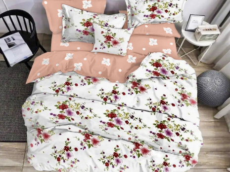 Евро макси набор постельного белья 200*220 из Бязи "Gold" №15120AB Черешенка™