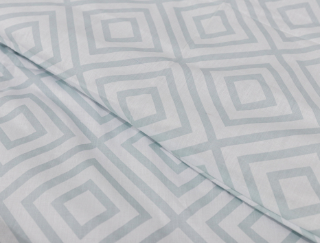 Евро макси набор постельного белья с ромбами 200*220 из Бязи "Gold" №150161 Черешенка™