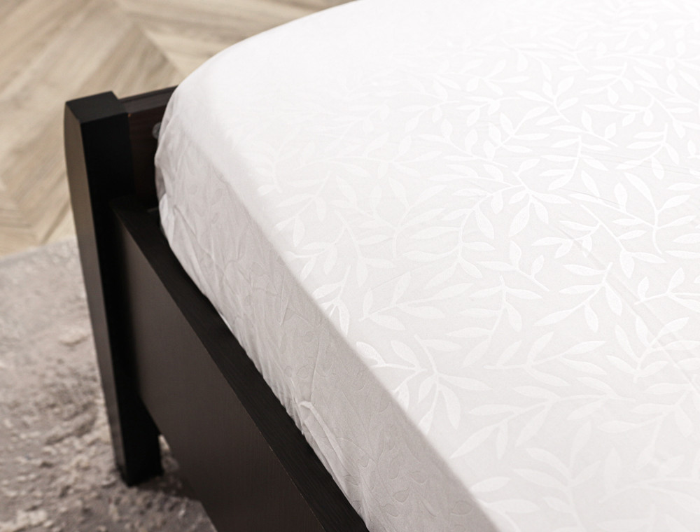 Простирадло на резинці (120*200*25) з гілочками на білому №8811