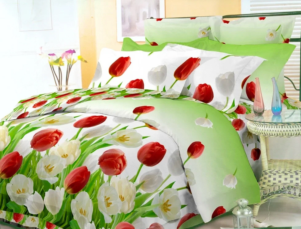 Полуторный набор постельного белья 150*220 из Бязи "Gold" №157019 Черешенка™