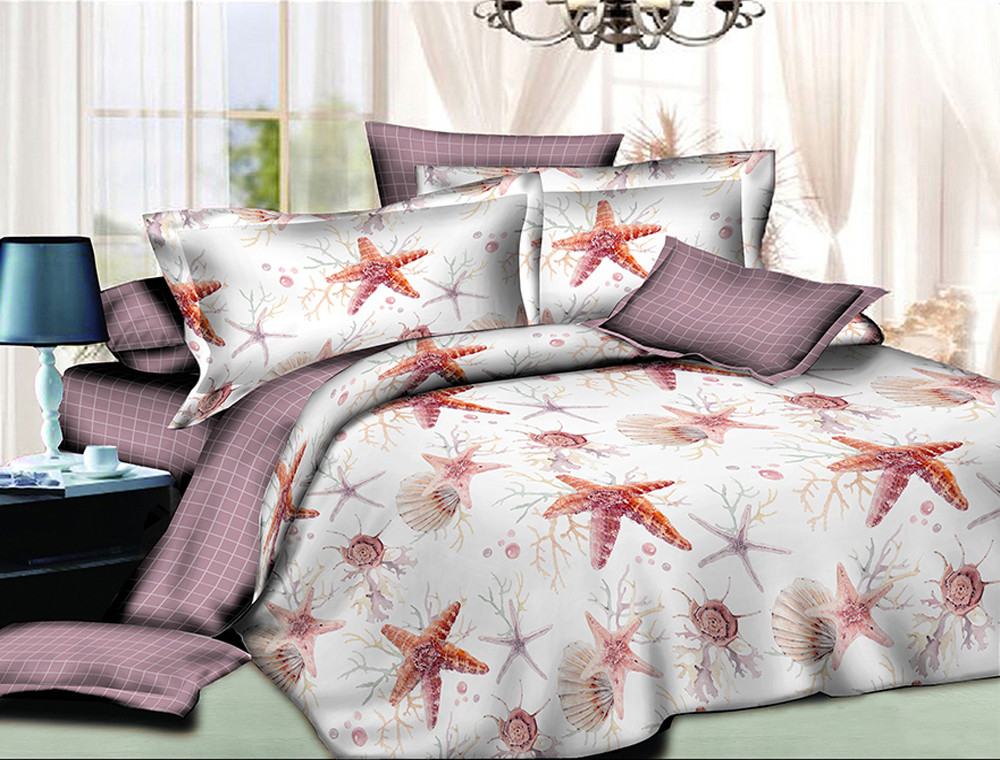 Сімейний набір постільної білизни із Ранфорсу №182816AB Черешенка™