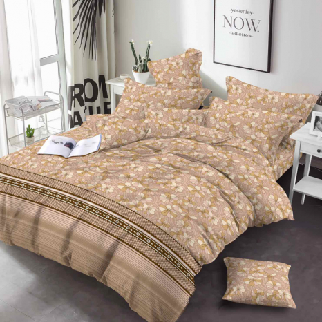 Тканина для постільної білизни Бязь "Gold" Lux GL3574beige